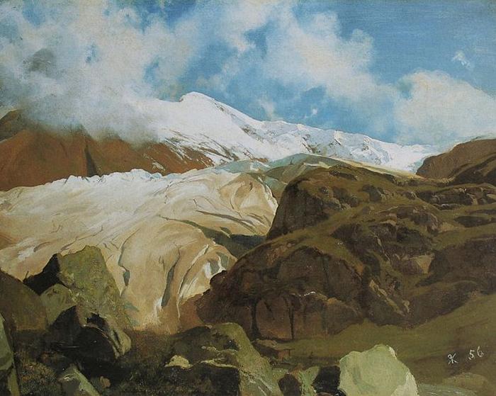 Rudolf Koller Gletscher am Sustenpass Germany oil painting art